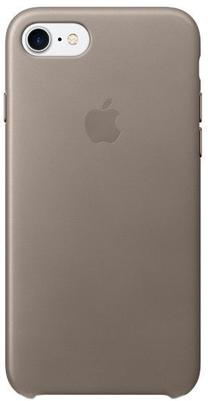 Dėklas Apple Leather Back Case For Apple iPhone 7/8, pilka sp. Prekė su pažeista pakuote.