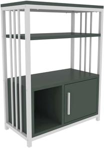 Pastatoma lentyna Kalune Design Letos 875ZNA4534, balta sp./žalia sp., 80 cm x 60 cm x 29.6 cm