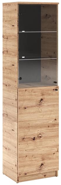 Vitrina ADRK Evi II, ruda sp., 50 cm x 40 cm x 190 cm