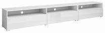 TV galds Helvetia Baros, balta krās., 270 cm x 41 cm x 26 cm