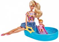 Lėlė Simba Steffi Love Pool Fun Pool Fun, 29 cm