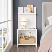 Naktinis staliukas Kalune Design PS1 956LCS3132, balta sp., 90 cm x 44.5 cm x 39.8 cm