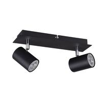 Lampa griesti Kanlux, GU10, 2 x 10 W, melna krās. / melna krās.