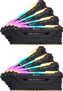 Operatyvioji atmintis (RAM) Corsair Vengeance RGB Pro Black CMW64GX4M8X3600C18, DDR4, 64 GB, 3600 MHz
