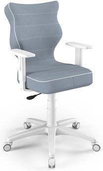 Vaikiška darbo kėdė Duo JS06, 40 x 37.5 x 100 cm, mėlyna/balta