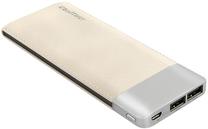 Lādētājs-akumulators (Power bank) Qoltec, 10000 mAh, zelta krās.