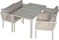 Lauko baldų komplektas Floriane Garden Vera 3, šviesiai ruda sp., 1-4 vietų