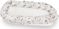 Kūdikio lizdelis BabyMatex Delux 10, 50 x 90 cm, balta sp./žalia sp./rožinė sp.