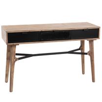 Konsoles galds Amadeus Vitre, ozola krās./melns krās., 120 cm x 40 cm x 76 cm