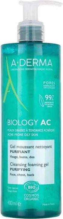 Очищающий гель для лица A-Derma Biology AC, 400 мл