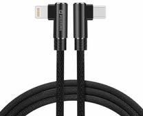 Vads Swissten, Apple Lightning/USB-C, 120 cm, melna krās.