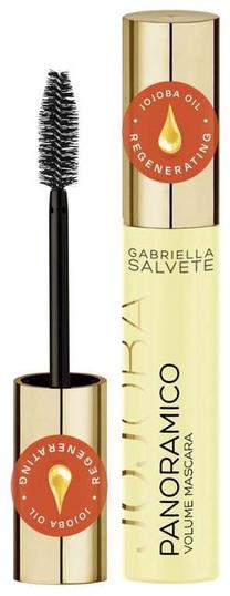 Blakstienų tušas Gabriella Salvete Panoramico Jojoba, 13 ml, juoda sp.