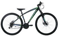 Dviratis kalnų Coppi MTB Man, 29 ", 19" rėmas, juoda sp./žalia sp.