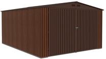 Sodo sandėliukas Kingston, 480 cm x 380 cm, ruda sp.
