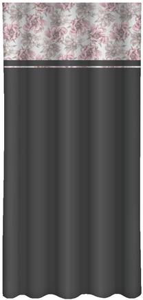 Nakts aizkari ZMO-016, grafīta krās./pelēka krās./rozā krās., 160 cm x 270 cm