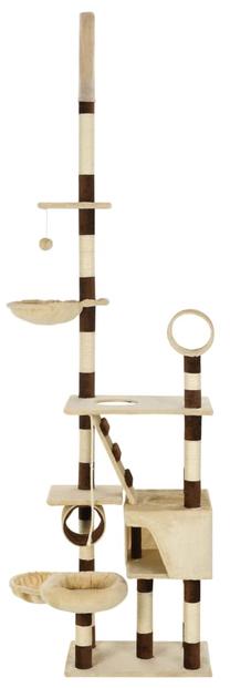 Kačių draskyklė VLX Cat Tree, 60 cm x 40 cm x 280 cm