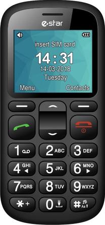 Telefons ar pogām eStar S22, 32 MB, melns krās.