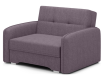 Sofa-lova Laine 1, violetinė sp., 109 x 102 cm x 84 cm