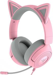 Laidinės žaidimų ausinės Razer Kraken Kitty V3 X RZ04-05350100-R3M1, rožinė sp.