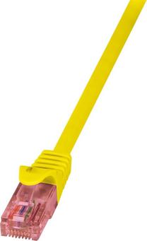 Сетевой кабель Logilink CQ2017U Cat 6, U/UTP RJ-45, RJ-45, 0.25 м, желтый цв.