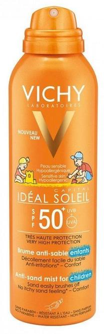 Purškiklis įdegio priežiūrai Vichy Ideal Soleil Anti Sand Child SPF50, 200 ml