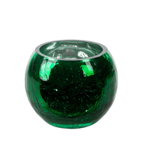 Žvakidė Verre, stiklas, Ø 10 cm, 8 cm, žalia sp.