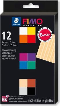 Modelinas Staedtler Fimo Professional, įvairių spalvų, 300 g