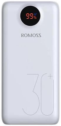 Lādētājs-akumulators (Power bank) Romoss SW30, 26800 mAh, balta krās.