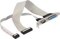 Adapteris Delock Slot Bracket 1 x Serial / 1 x Parallel DB25 male, DB25 female, 0.3 m