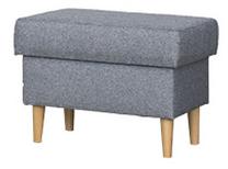 Pufas Bodzio Werina TWEPU-G1, pilka sp., 60 cm x 42 cm x 44 cm