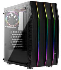 Kompiuterio korpusas AeroCool Klaw G-V1 RGB, juoda sp.