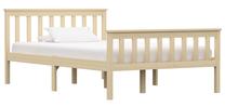 Lova viengulė VLX Solid Pinewood 283222, 120 x 200 cm, ruda sp., be čiužinio, su grotelėmis