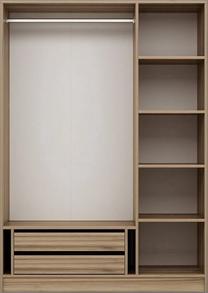Spinta Kalune Design Kale 135 506MNR2189, riešuto sp., 52 cm x 135 cm x 210 cm