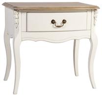 Naktinis staliukas Home4you Elizabeth 74798, baltas, 58 cm x 40 cm x 54 cm