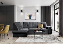 Kampinė sofa Sado Nube 6, tamsiai pilka sp., kairinė, 192 x 272 cm x 95 cm