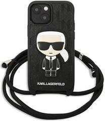 Telefona vāciņš Karl Lagerfeld KLHCP13MCMNIPK, melna krās., Apple