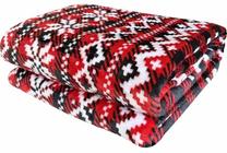 Pledas KFB-25, baltas/juodas/raudonas, 200 cm x 220 cm