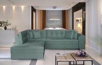 Kampinė sofa Pieretta Cover 70, mėlyna sp., kairinė, 205 x 260 cm x 80 cm