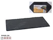 Serviravimo padėklas Kitchen&GO, 30 cm x 1 cm, 15 cm, Juoda sp.