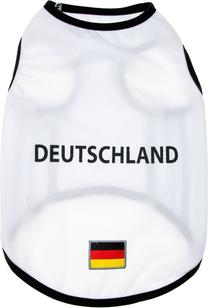 Marškinėliai šuniui Karlie Football EM Deutschland 522172, balta sp., XS