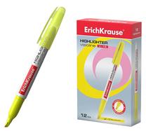 Tekstimarker Erich Krause, kollane v., 12 tk