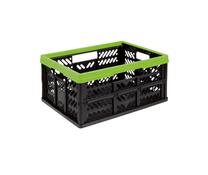 Daiktadėžė Keeeper 10221254, juoda sp./žalia sp., 47.5 x 34.5 x 23 cm