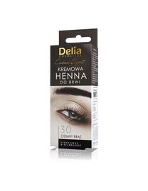Uzacu tinte Delia Cosmetics Eyebrow Expert Henna, tumši brūna krās. 3.0