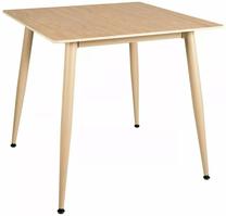 Valgomojo stalas Rion, smėlio sp./kašmyro sp., 80 cm x 80 cm x 75 cm