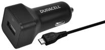 Automobilinis įkroviklis Duracell, Micro USB/USB, juoda sp.