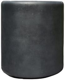 Puķu pods DM Grill Cylinder XL, cementa, 61 cm x 61 cm, Ø 61 cm, melna krās.