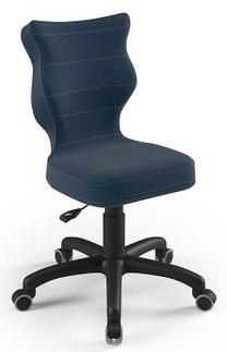 Laste töötool Petit VT24 Size 4, 35 x 37 x 77 - 83 cm, must v./sügavsinine v.