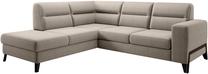 Kampinė sofa Cassara Vero 18, šviesiai ruda sp., kairinė, 237 x 277 cm x 100 cm