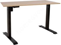 Rašomasis stalas reguliuojamo aukščio Home4you Ergo-1 Ergo 1, juoda/šviesiai ruda