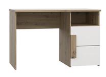 Rakstāmgalds ar skapi Domoletti Clif LBLT21-C804, 110 cm x 60 cm, 75.3 cm, ozola krās./balts krās.